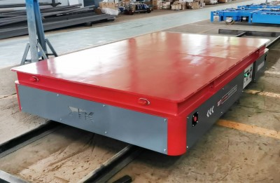 10 tonnellate di carrelli di trasferimento di binario in acciaio a batteria