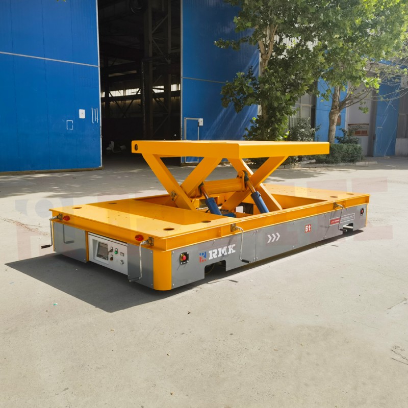 5 tonnellate del carrello di trasferimento del volante a sollevamento a forbice