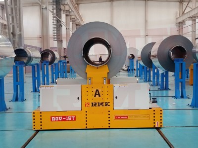 Carrello di trasferimento ferroviario automatico bobina
