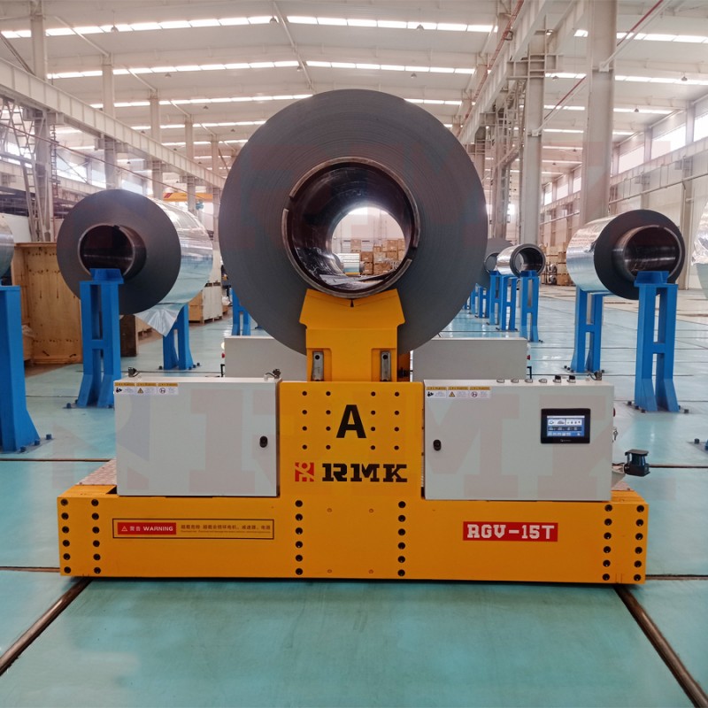 15 tonnellate Carro trasferimento ferroviario a bobina di acciaio alimentato da batteria