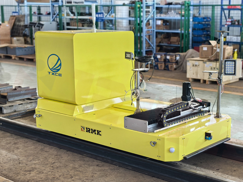 Carrello di trasferimento del robot a gancio di shunting ferroviario