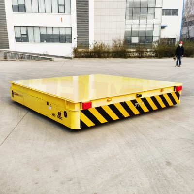 Carro di trasferimento elettrico senza traccia della batteria al litio da 30 tonnellate